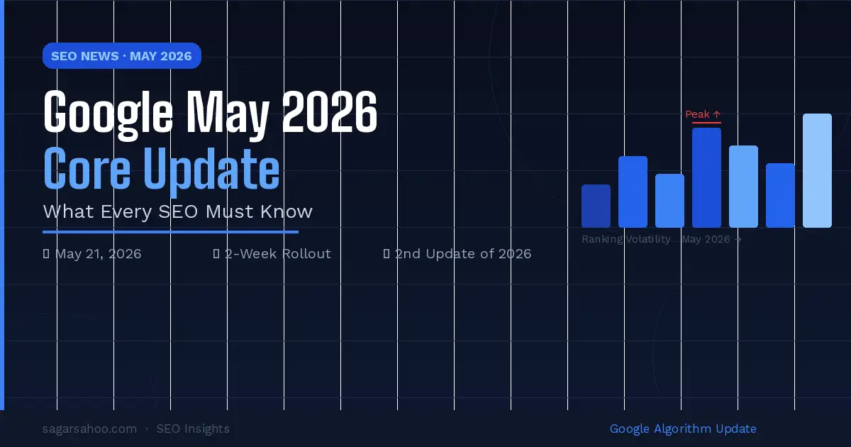 Google SEO Core May Update 2026: What You Must Do Now